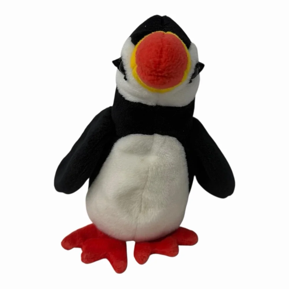 Vintage Ty Original Beanie Baby Puffer The Puffin Penguin Bird Toy‎ Retired 1997